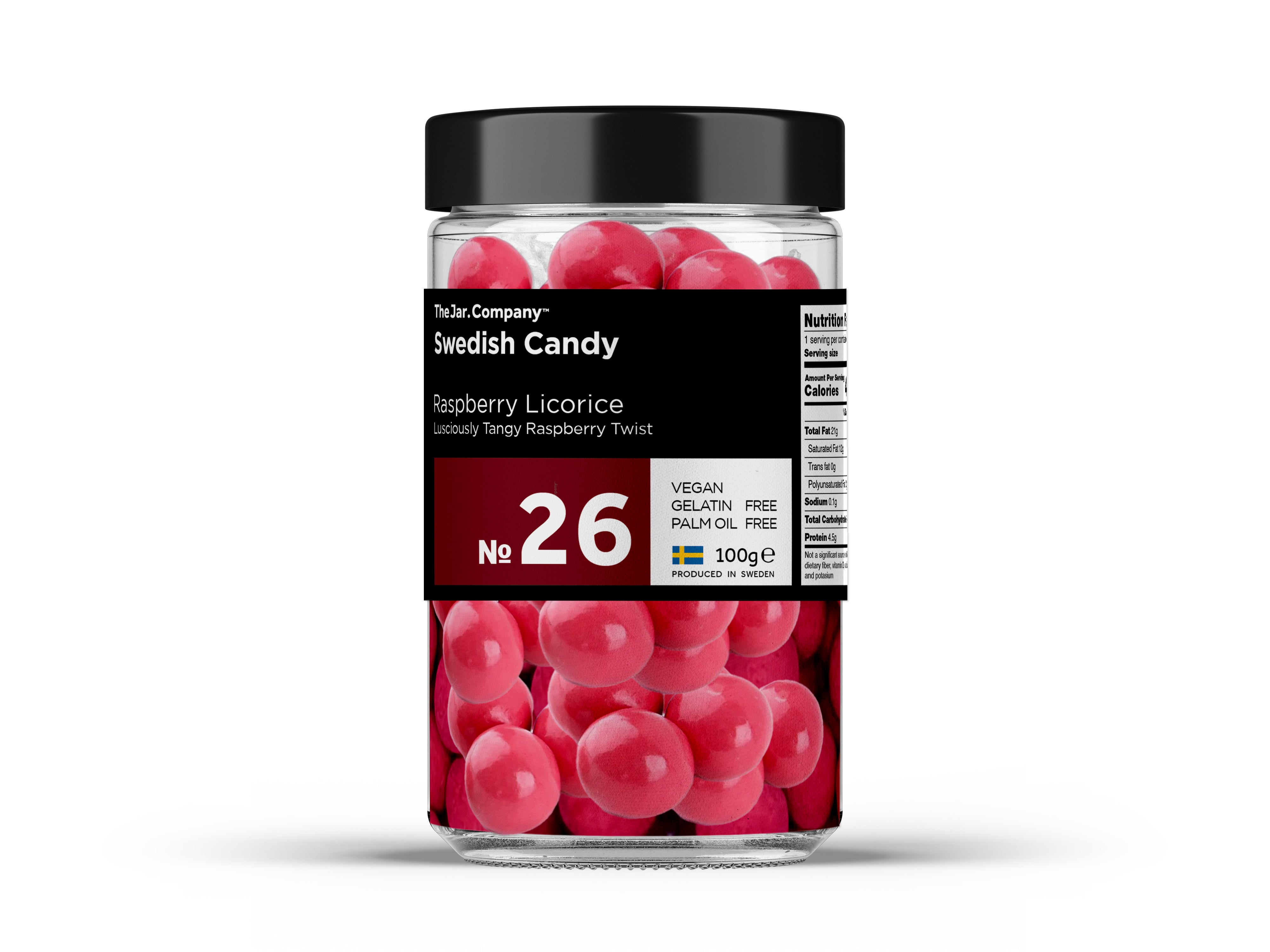 TheJar.Company | Swedish Candy - №26 - Raspberry Licorice