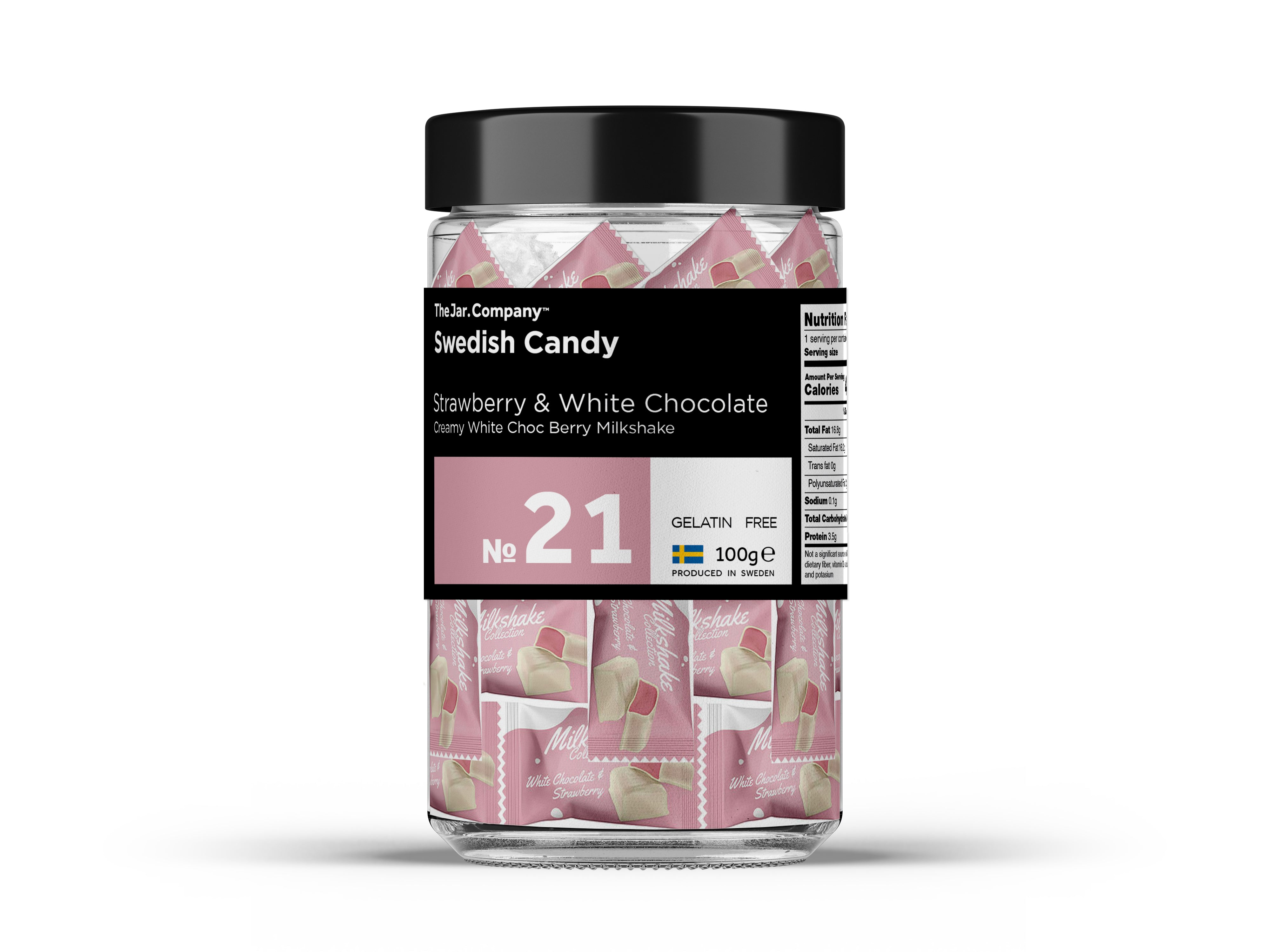 TheJar.Company | Swedish Candy - №21 - Strawberry & White Chocolate