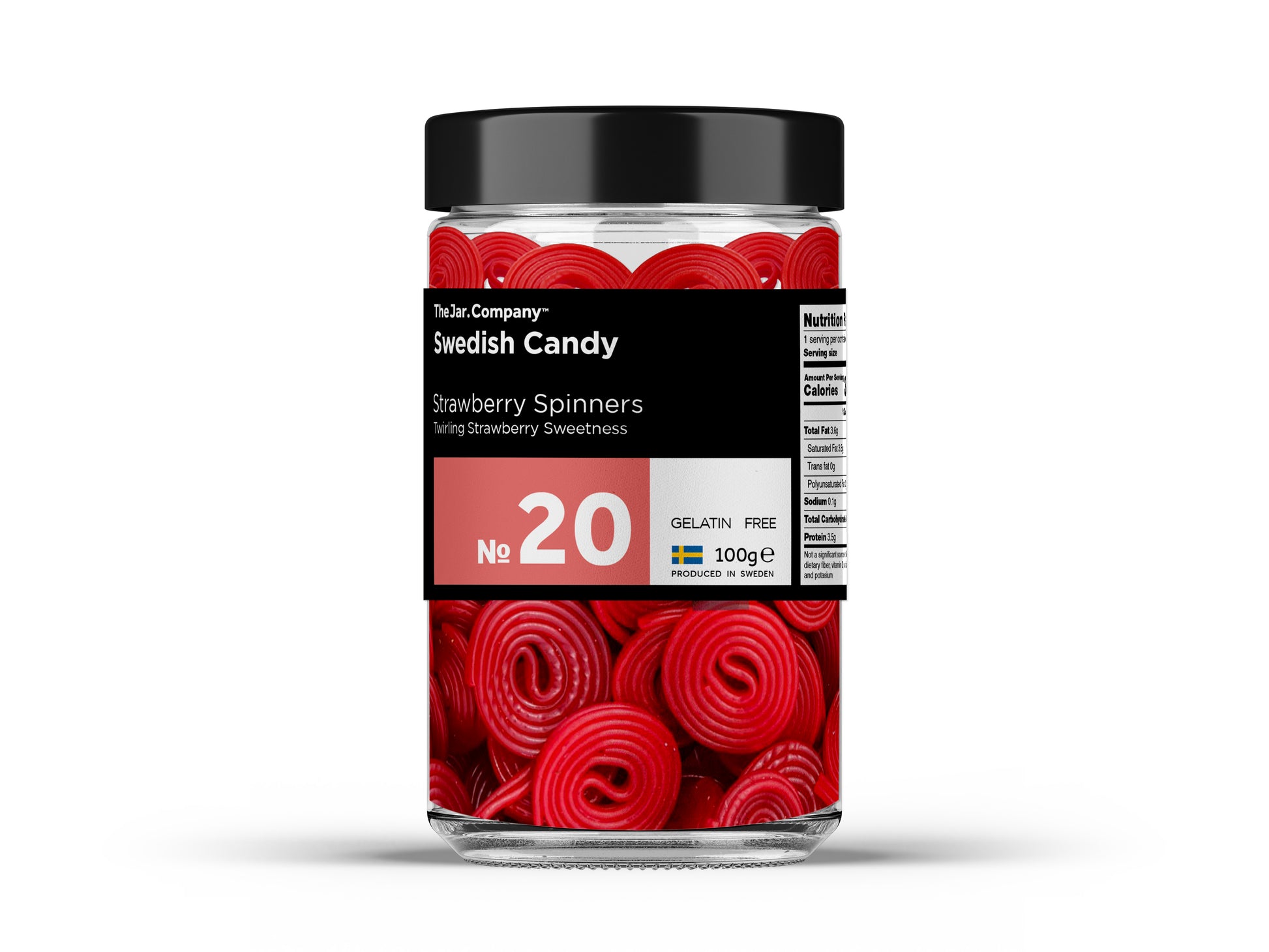 TheJar.Company | Swedish Candy - №20 - Strawberry Spinners